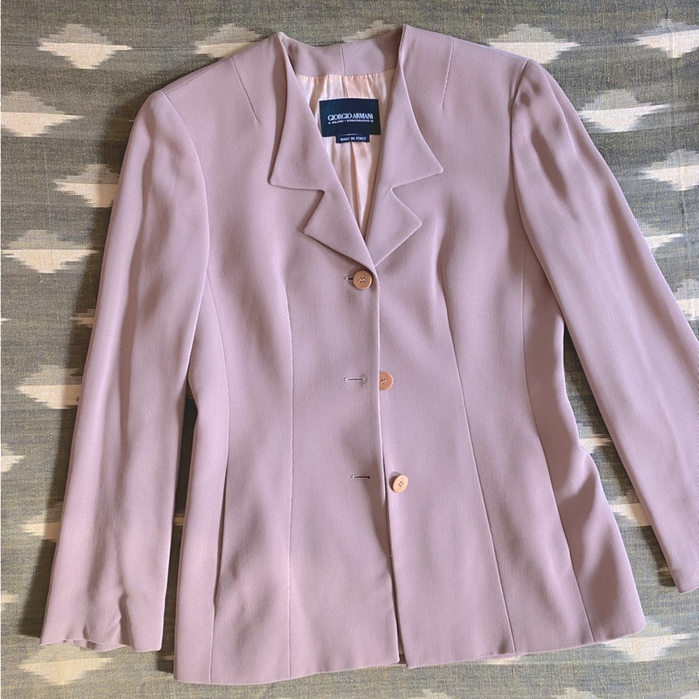 Vintage Armani Blazer Jacket in Pink